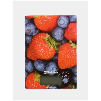  Весы кухонные SAKURA SA-6075B ягоды 