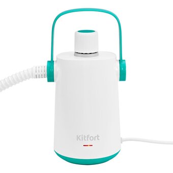  Пароочиститель ручной Kitfort КТ-9109-3 белый/бирюзовый 