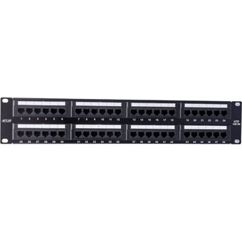  Патч-панель NETLAN EC-URP-48-UD2 в шкаф черный 