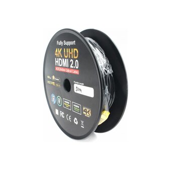  Кабель активный оптический Cablexpert CCBP-HDMI-AOC-50M HDMI v2.0 50м 19M/19M AOC Premium Series 