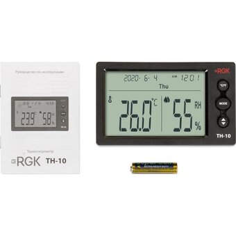  Термогигрометр RGK TH-10 с поверкой 778596 