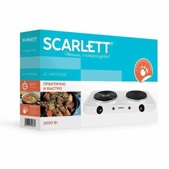  Электрическая плитка SCARLETT SC-HP700S42 White 