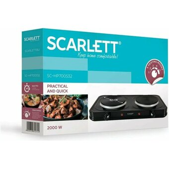  Электрическая плитка SCARLETT SC-HP700S32 Black 