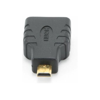  Переходник Gembird A-HDMI-FD HDMI-microHDMI 19F/19M золотые разъемы пакет 