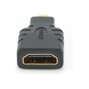  Переходник Gembird A-HDMI-FD HDMI-microHDMI 19F/19M золотые разъемы пакет 