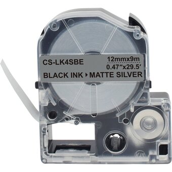  Картридж ленточный Cactus CS-LK4SBE черный для Epson LW300/LW400/LW700/LW600P/LW1000P/K400/Z700/Z900 