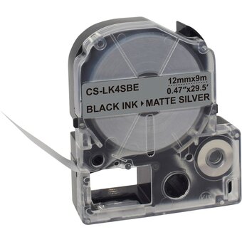  Картридж ленточный Cactus CS-LK4SBE черный для Epson LW300/LW400/LW700/LW600P/LW1000P/K400/Z700/Z900 