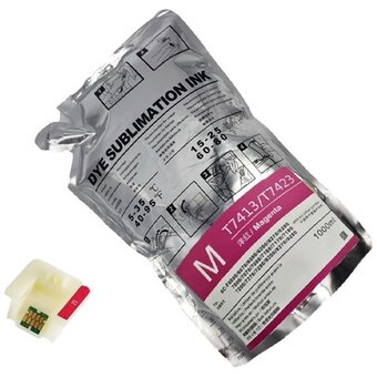  Картридж струйный Cactus CS-EPT7413 T7413 пурпурный 1100мл для Epson SureColor SC-F6000/6200/7000 