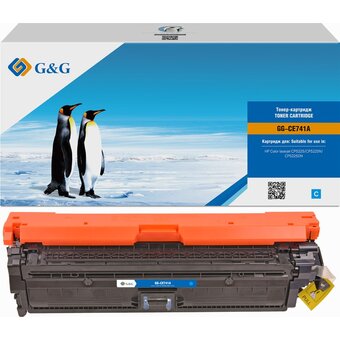  Картридж лазерный G&G GG-CE741A голубой 7300стр для HP CLJ CP5220/CP5221 