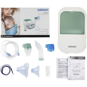  Ингалятор Omron DuoBaby (NE-301-RU) компрессорный стационарный белый 