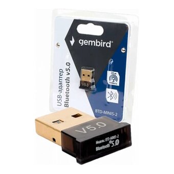  Адаптер Gembird BTD-MINI5-2 Bluetooth ультратонкий корпус v.5.0 10м USB 