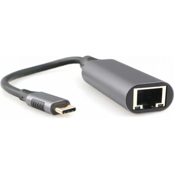  Адаптер интерфейсов Cablexpert A-USB3C-LAN-01 USB-C вилка в Гигабитную сеть Ethernet RJ-45 