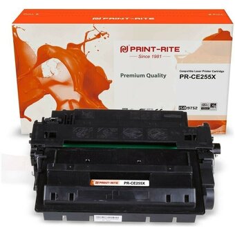  Картридж лазерный Print-Rite TFHAPHBPU1J CE255X (PR-CE255X) black ((12500стр.) для HP LJ P3015) 
