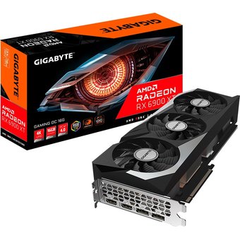  Видеокарта Gigabyte AMD Radeon RX 6900XT GV-R69XTGAMING OC-16GD 16384Mb 256 GDDR6 2015/PCI-E 4.0/16000 HDMIx2 DPx2 HDCP Ret 