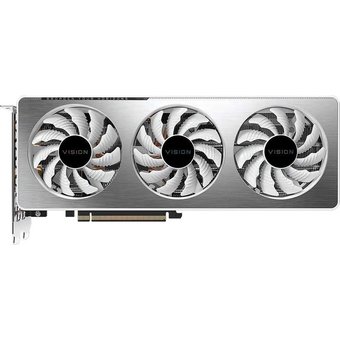  Видеокарта Gigabyte GeForce RTX 3060Ti GV-N306TVISION OC-8GD 2.0 LHR PCI-E 4.0 8192Mb 256 GDDR6 1755/14000/HDMIx2/DPx2/HDCP Ret 