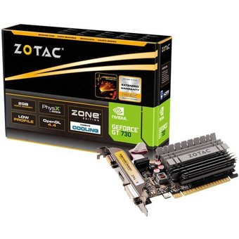  Видеокарта Zotac GeForce GTX GT 730 ZONE Edition (ZT-71115-20L) 4GB, DDR3, 64bit, 902/1600, HDCP, DVI, HDMI,RTL 