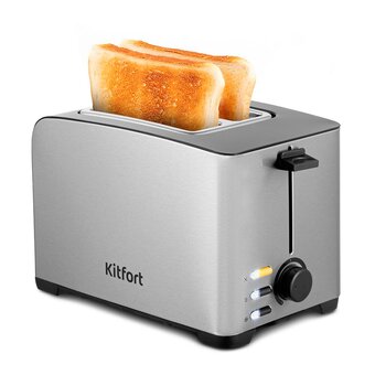  Тостер Kitfort КТ-6204 нерж/черный 
