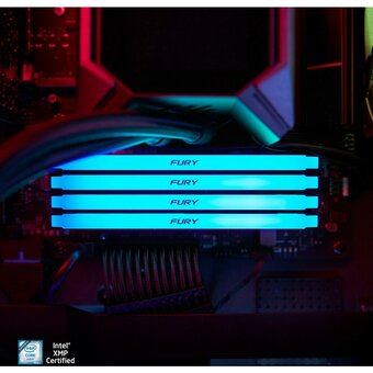  ОЗУ Kingston Fury Beast RGB KF432C16BB2AK2/32 DDR4 2x16GB 3200MHz RTL Gaming PC4-25600 CL16 DIMM 288-pin 1.35В kit single rank с радиатором Ret 