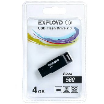  USB-флешка EXPLOYD 4GB 560 черный 