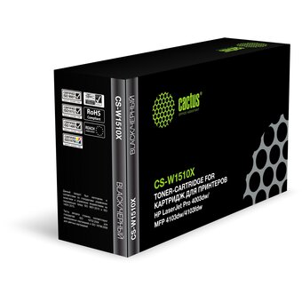  Картридж лазерный Cactus CS-W1510X W1510X черный 9700стр для HP LJ Pro 4003dw/MFP 4103dw/4103fdw 