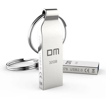  USB-флешка DM PD076-USB3.0 32Gb (USB3.0) металл, с кольцом 