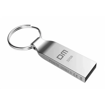  USB-флешка DM PD076-USB3.0 32Gb (USB3.0) металл, с кольцом 