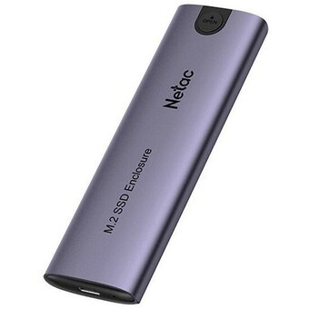  Внешний корпус NETAC WH51 NT07WH51-32CA для SSD M.2 SATA/NVMe - USB3.1 Type-C Алюминий, 1 кабель type A - 