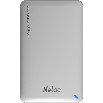  Внешний корпус NETAC WH12 NT07WH12-30СC для HDD/SSD 2.5" SATA - USB3.0 серебристый, C to C cable- 