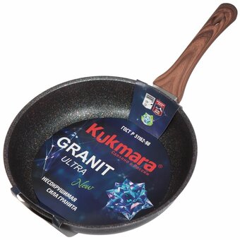  Сковорода Kukmara Granit ultra blue сгг260а а/пр литая 26см 