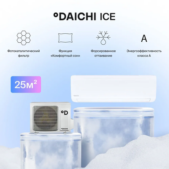  Сплит-система Daichi ICE25AVQ1-1/ICE25FV1-1 белый 