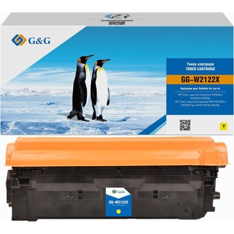  Картридж лазерный G&G 212X GG-W2122X желтый 10000стр для HP Color LJ M554/M555/578 Enterprise 