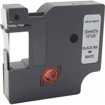  Картридж ленточный Cactus CS-D1-45013 45013 для Dymo LM 160/210D/280/PnP/420P/500 TS; Rhino Pro 6000/5200/4200 