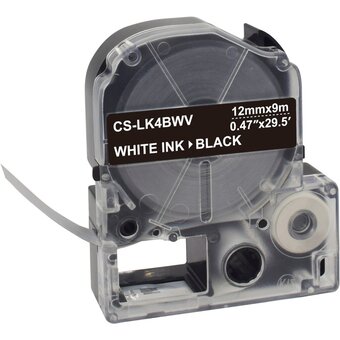  Картридж ленточный Cactus CS-LK4BWV черный для Epson LW300/LW400/LW700/LW600P/LW1000P/K400/Z700/Z900 