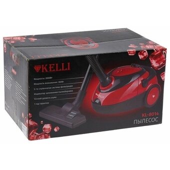  Пылесос Kelli KL-8014 красный 