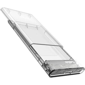  Внешний корпус NETAC WH11 (NT07WH11-30СC) для HDD/SSD 2.5" SATA - USB3.0 прозрачный, C to C cable 