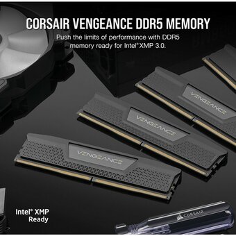  ОЗУ CORSAIR Vengeance Black (CMK32GX5M2B5600C40) 32GB U-DIMM DDR5, 5600МГц, CL40 (Kit of 2) XMP 3.0 