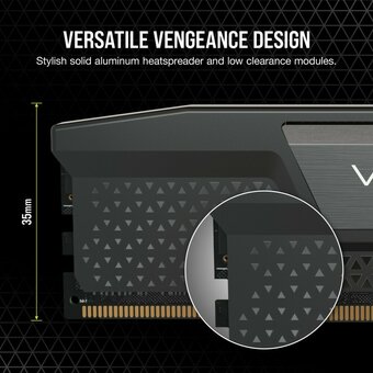  ОЗУ CORSAIR Vengeance Black (CMK32GX5M2B5600C40) 32GB U-DIMM DDR5, 5600МГц, CL40 (Kit of 2) XMP 3.0 