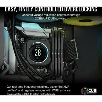 ОЗУ CORSAIR Vengeance Black (CMK32GX5M2B5600C40) 32GB U-DIMM DDR5, 5600МГц, CL40 (Kit of 2) XMP 3.0 