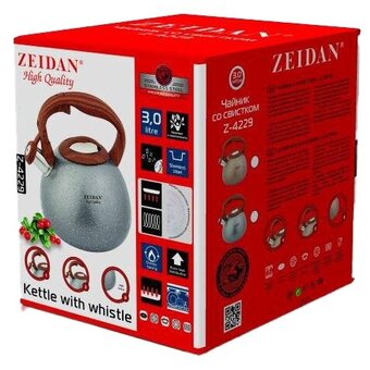  Чайник Zeidan Z-4229-02 серый 