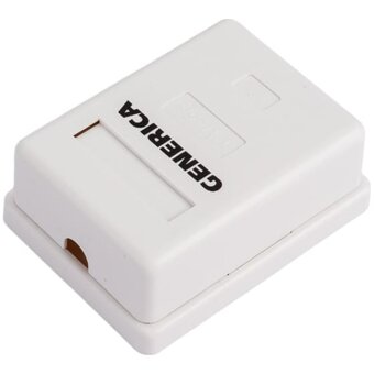  Розетка RJ-45 Generica CS2-1C5EU-12-G белый 