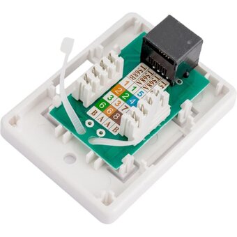  Розетка RJ-45 Generica CS2-1C5EU-12-G белый 