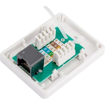  Розетка RJ-45 Generica CS2-1C5EU-12-G белый 