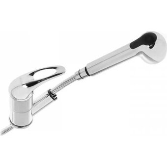  Смеситель для кухни душ Frap 40к F6002-B 517157 с отв/выдвижная лейка 