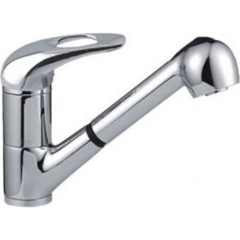  Смеситель для кухни душ Frap 40к F6002-B 517157 с отв/выдвижная лейка 
