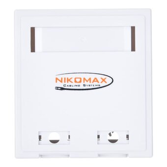  Розетка RJ-45+RJ-45 NIKOMAX NMC-WO2UD2-FT-ST-WT белый 
