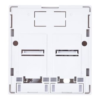  Розетка RJ-45+RJ-45 NIKOMAX NMC-WO2UD2-FT-ST-WT белый 