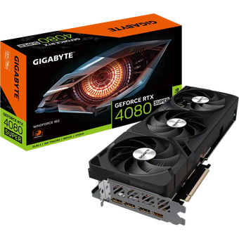  Видеокарта Gigabyte nVidia GeForce RTX4080 Super WindForce 16G (GV-N408SWF3-16GD) PCI-E 