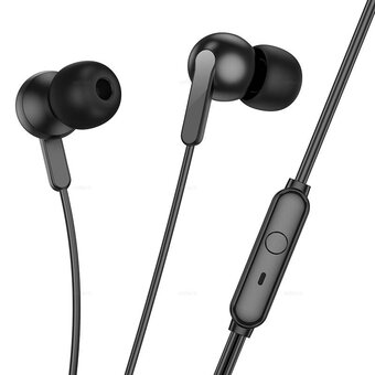  Наушники HOCO M124 Wide universal earphones with microphone (черный) 