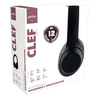  Наушники Perfeo Clef PF_C3184 BT черные 