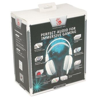  Наушники A4Tech Bloody G300 1.8м White/grey 